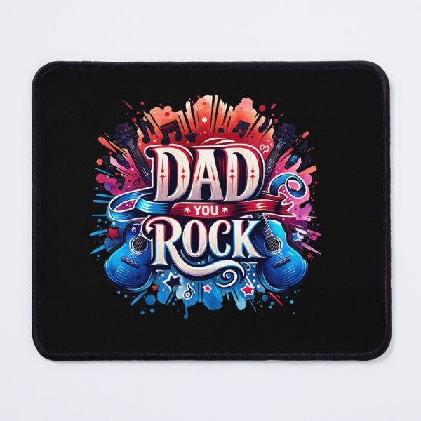Item preview, Rockstar Dad Graphics – Loving music design for super dads – guitars, notes, hero message designed and sold by KolbaVison.
