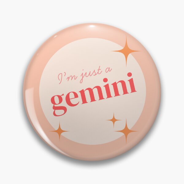 Item preview, I'm Just a Gemini - Astrology/Zodiac Sign Sticker designed and sold by JuliaLaurynArt.