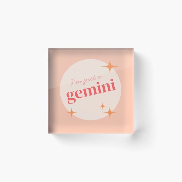 Item preview, I'm Just a Gemini - Astrology/Zodiac Sign Sticker designed and sold by JuliaLaurynArt.
