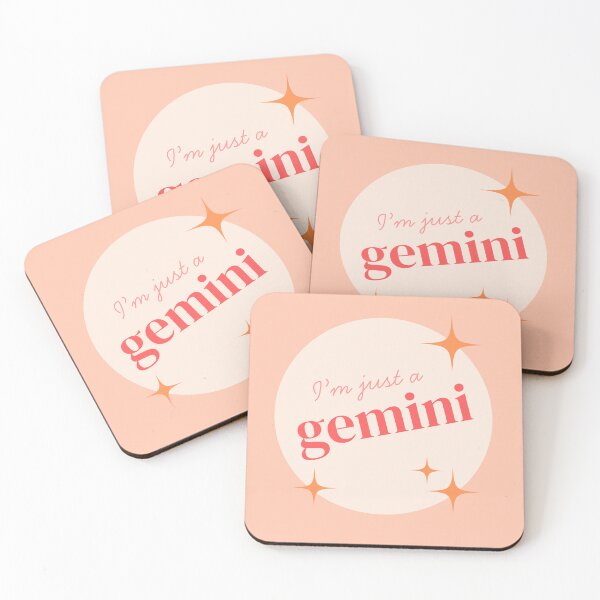 Item preview, I'm Just a Gemini - Astrology/Zodiac Sign Sticker designed and sold by JuliaLaurynArt.