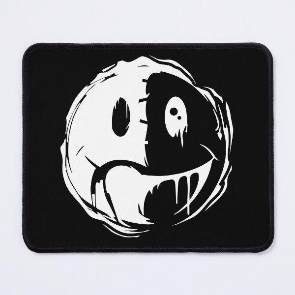Item preview, Smiley/Sad Face – Emo Punk Split Mood Design designed and sold by NecrosisShop.