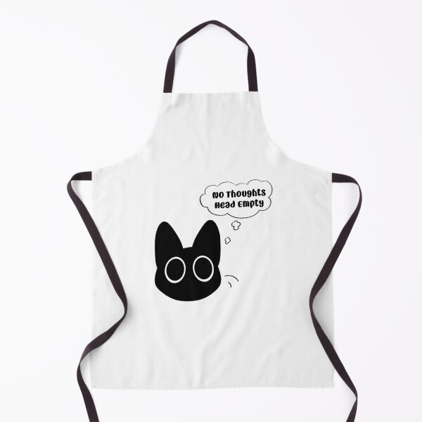 Item preview, No Thoughts Black cat designed and sold by KaileyJSmith.