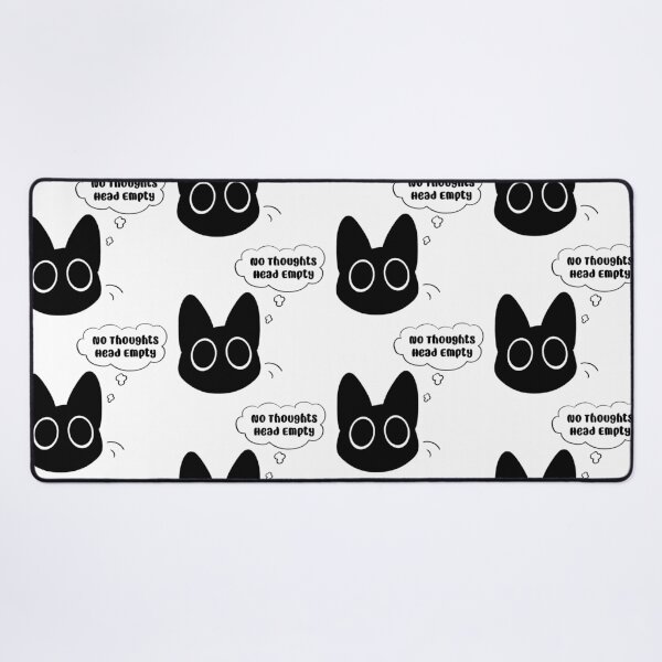 Item preview, No Thoughts Black cat designed and sold by KaileyJSmith.