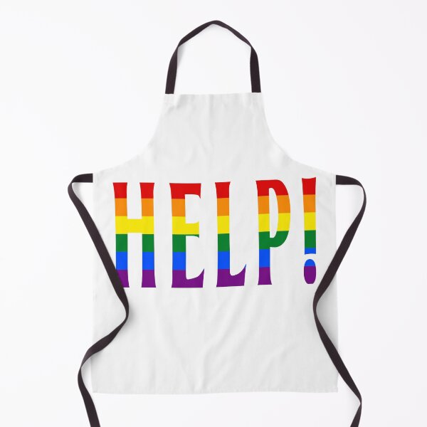 Item preview, Help! Pride Design | LGBTQ+ Rainbow Ally Support Stickers, Shirts & Hats | Gay Rights Activism Art | Queer Joy & Protest Apparel designed and sold by RevolutionToday.