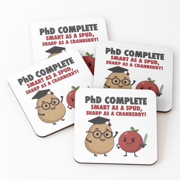 Item preview, Graduation - PHD - Potato & Cranberry - Doctor designed and sold by Noodly Doodles.