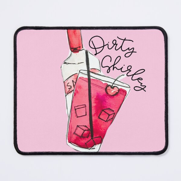 Item preview, Dirty Shirley Temple Watercolor Cocktail designed and sold by skybluepink studio.