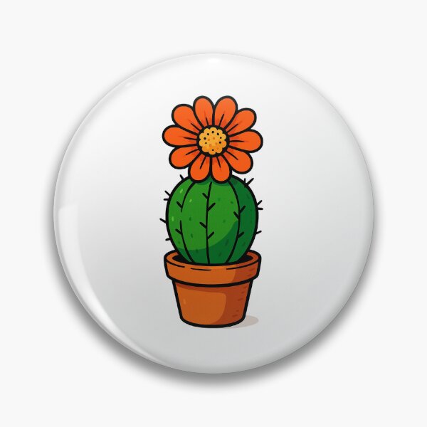 Item preview, Small cactus with orange flower designed and sold by miguel-ozz.