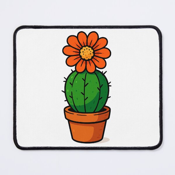 Item preview, Small cactus with orange flower designed and sold by miguel-ozz.