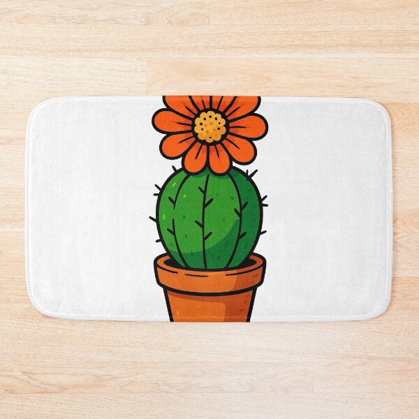 Item preview, Small cactus with orange flower designed and sold by miguel-ozz.