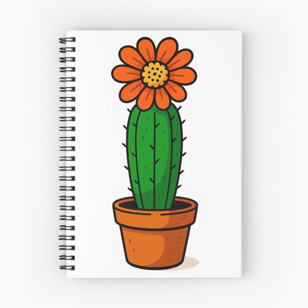 Item preview, Large cactus with orange flowers designed and sold by miguel-ozz.