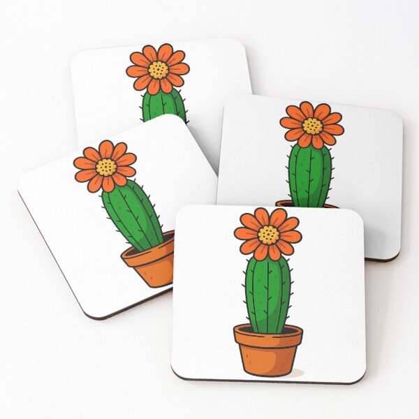 Item preview, Large cactus with orange flowers designed and sold by miguel-ozz.