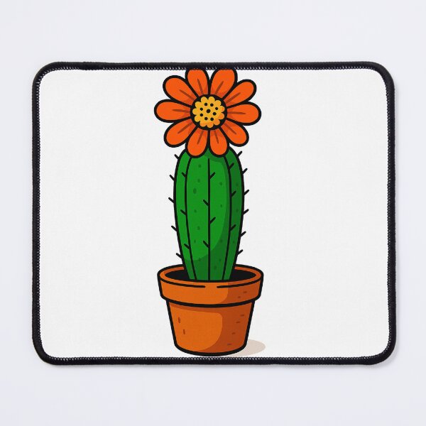 Item preview, Large cactus with orange flowers designed and sold by miguel-ozz.