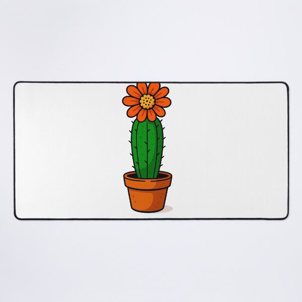 Item preview, Large cactus with orange flowers designed and sold by miguel-ozz.