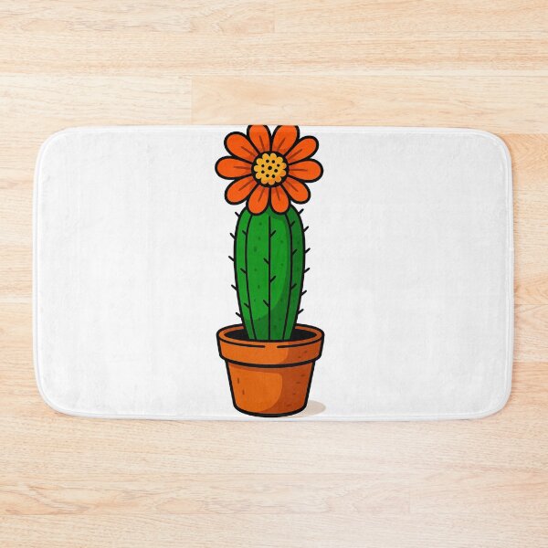 Item preview, Large cactus with orange flowers designed and sold by miguel-ozz.