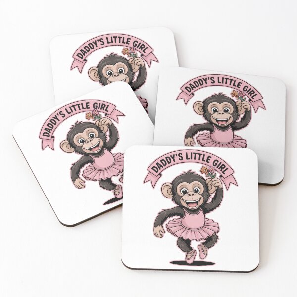 Item preview, Copy of Monkey Ballerina Daddy's Little Girl designed and sold by MonkiFlipp.