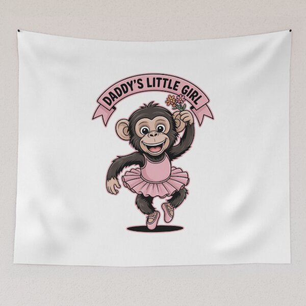 Item preview, Copy of Monkey Ballerina Daddy's Little Girl designed and sold by MonkiFlipp.