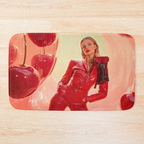 Item preview, Red-clad model with cherries designed and sold by anytka.