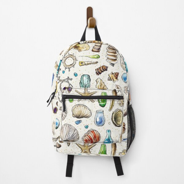 Item preview, Seaside Treasures Scattered on Warm Sandy Background designed and sold by Piotrek0001.
