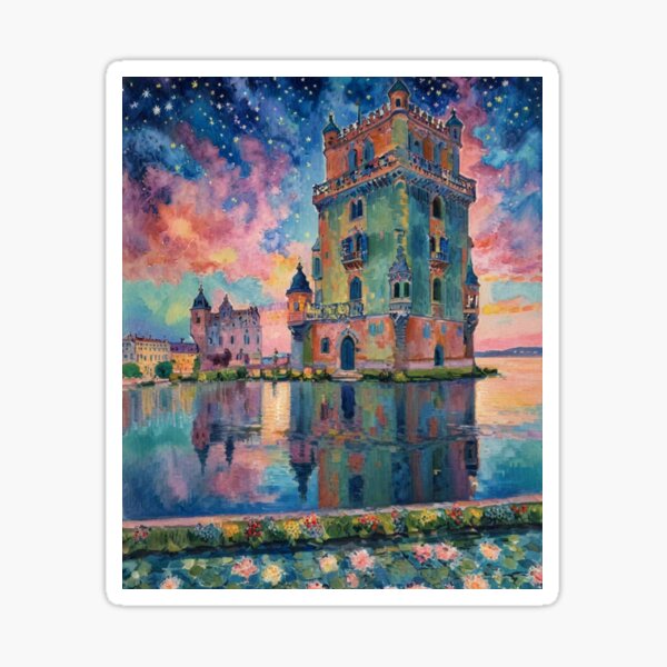 Item preview, Belem Tower Lisbon, Matisse Style designed and sold by JEJ Visual Art.