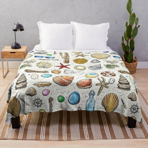 Item preview, Ocean-Inspired Elements on Soft Textured Background designed and sold by Piotrek0001.