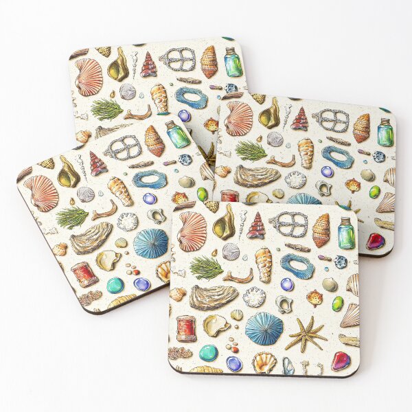 Item preview, Shoreline Collection of Colorful Pebbles and Shells designed and sold by Piotrek0001.