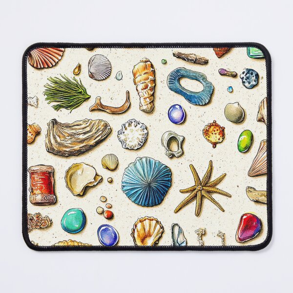 Item preview, Shoreline Collection of Colorful Pebbles and Shells designed and sold by Piotrek0001.