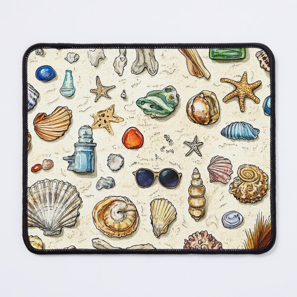 Item preview, Watercolor Arrangement of Forgotten Coastal Treasures designed and sold by Piotrek0001.