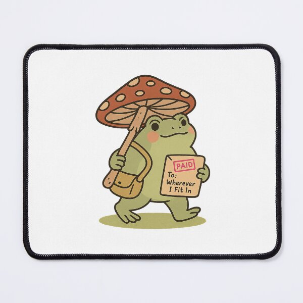 Item preview, Mushroom Mail‑Carrier Frog designed and sold by dontblong.