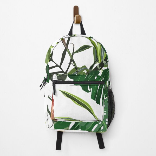 Item preview, Hand drawn seamless tropical floral pattern with red guzmania flowers and many kind of tropical leaves. designed and sold by MatyKotiv.
