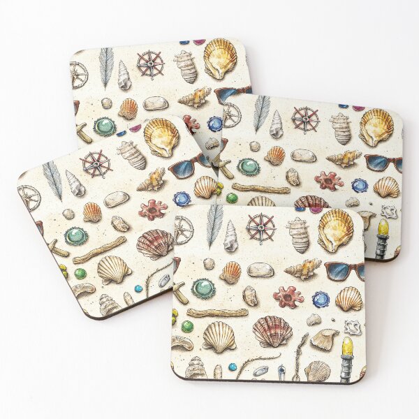 Item preview, Beach Discovery Layout with Sea Glass Accents designed and sold by Piotrek0001.
