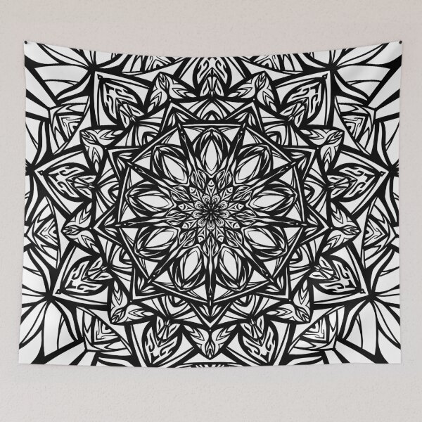 Item preview, Mandala "Floral Shadow" full page  designed and sold by Soelly.