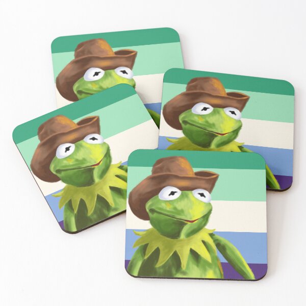 Item preview, Gay/MLM Pride Cowboy Kermit designed and sold by LondonPanoArt.