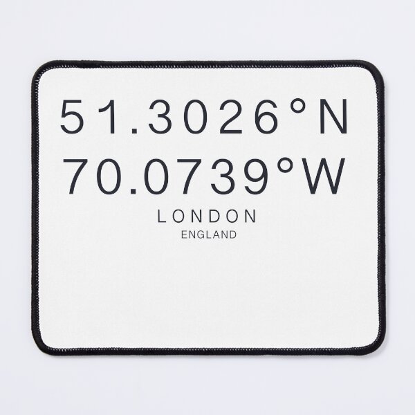 Item preview, London coordinates minimalist designed and sold by dudaoliveira.art.