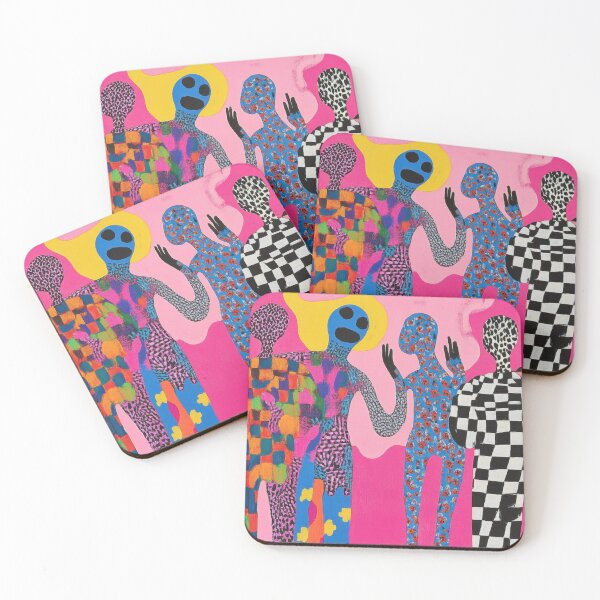 Item preview, Vibrant abstract figures dance designed and sold by anytka.