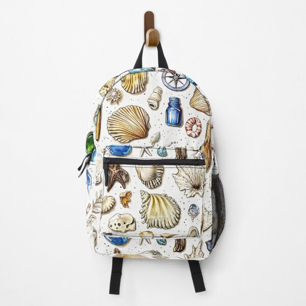 Item preview, Seaside Keepsakes Displayed on Earthy Toned Canvas designed and sold by Piotrek0001.