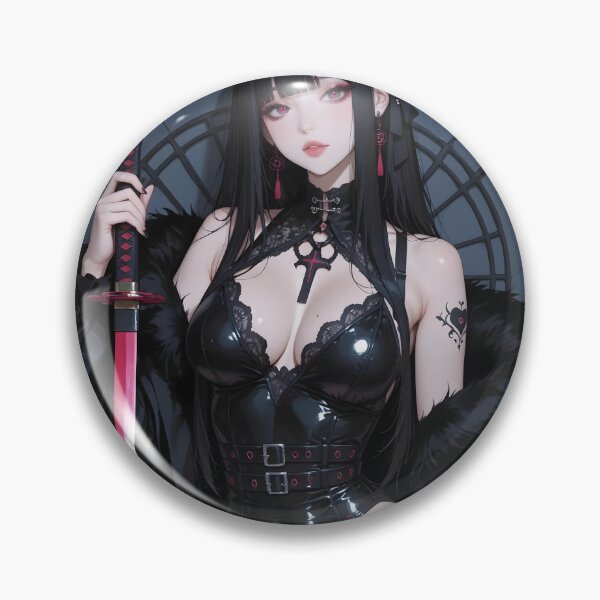 Item preview, Red katana sexy anime girl designed and sold by Planet Utoppia.