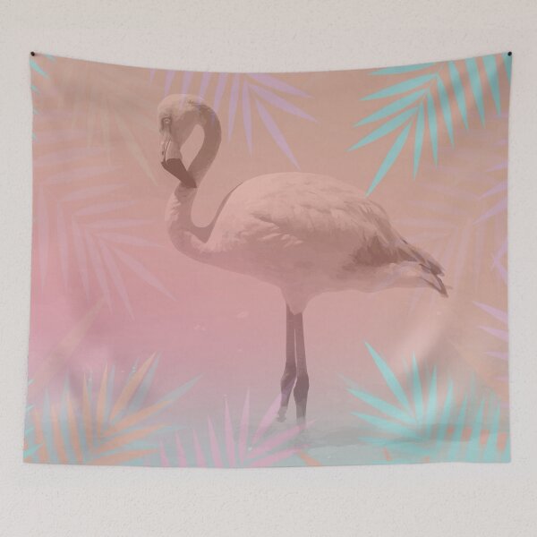 Item preview, Tropical Flamingo Oasis designed and sold by AmbientArtCo.