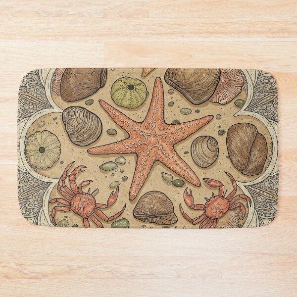 Item preview, Acadia National Park Tidepool Creatures Mandala Art designed and sold by Rushurban.