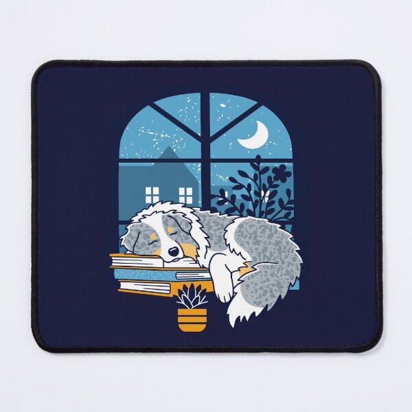 Item preview, Sleepy Australian Shepherd designed and sold by Wlaurence.