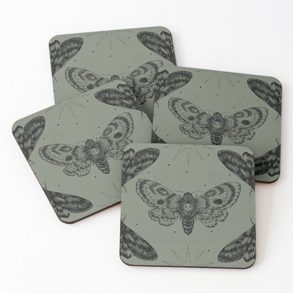 Item preview, Death's-Head Hawk Moth designed and sold by WyrdandWoven.