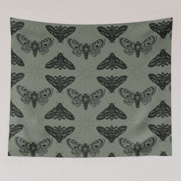 Item preview, Death's-Head Hawk Moth designed and sold by WyrdandWoven.
