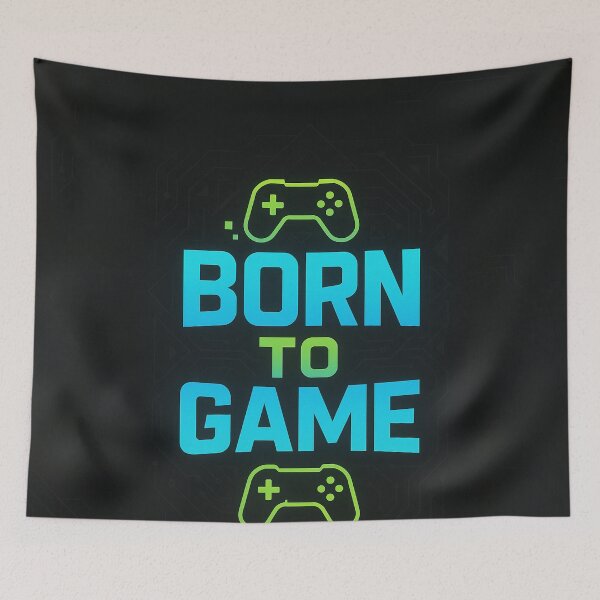 Item preview, Born to Game – Dynamic Gamer Typography Design designed and sold by PrometheusStyle.
