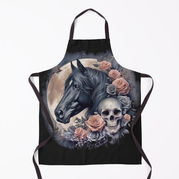 Item preview, Black Horse Skull Roses T-Shirt designed and sold by candiscamera.