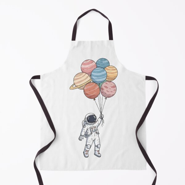 Item preview, Astronaut Floating with Planet Balloons Sticker designed and sold by Arcane-Aesthete.
