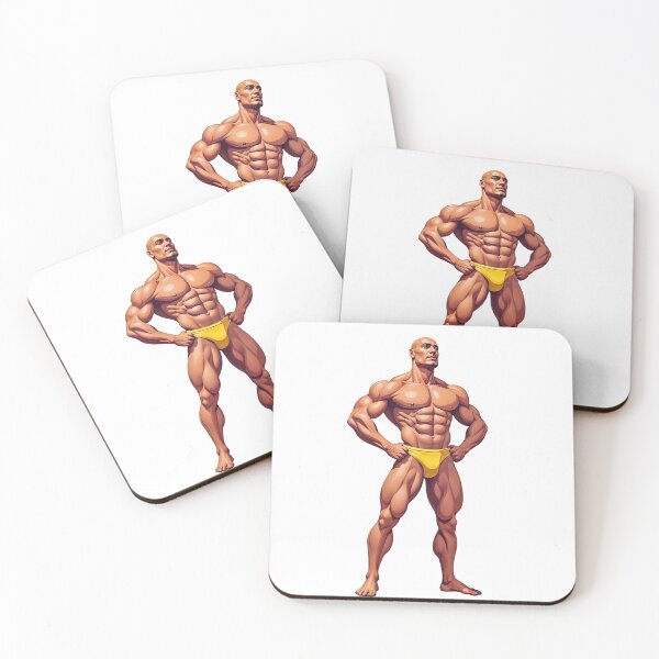 Item preview, Ultra Muscular Bodybuilder Sticker – Bold Fitness Art #113 designed and sold by ForeverPrintsOK.