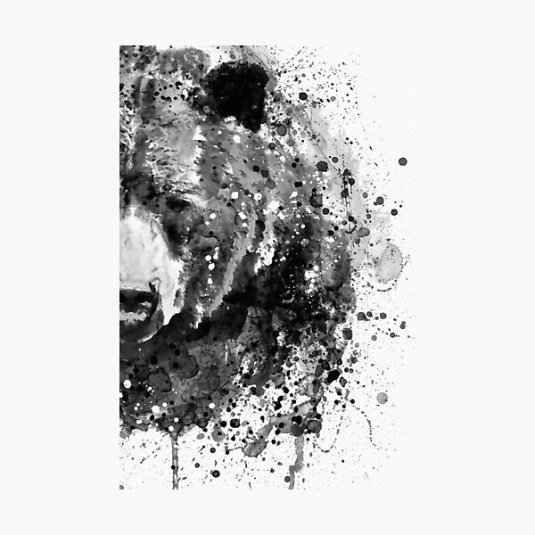 Item preview, Watercolor Grizzly Bear Portrait designed and sold by caracatita75.