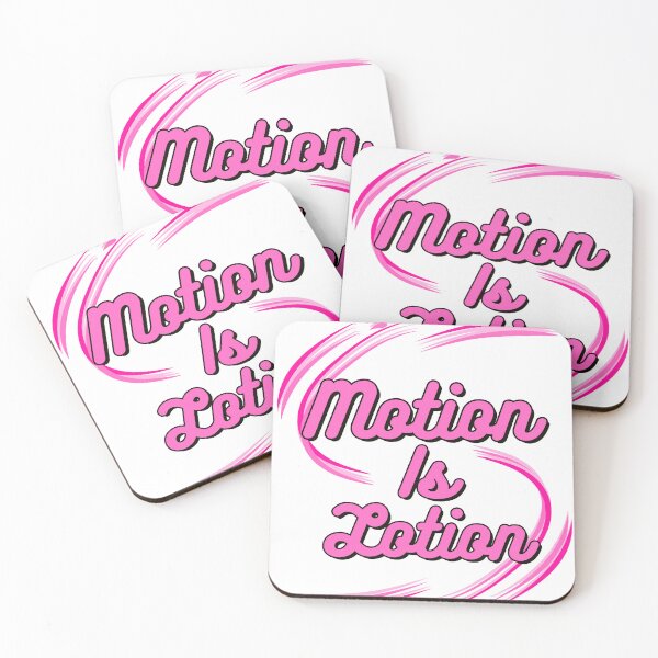 Item preview, Motion is Lotion pink words designed and sold by Ruthanndesigns.