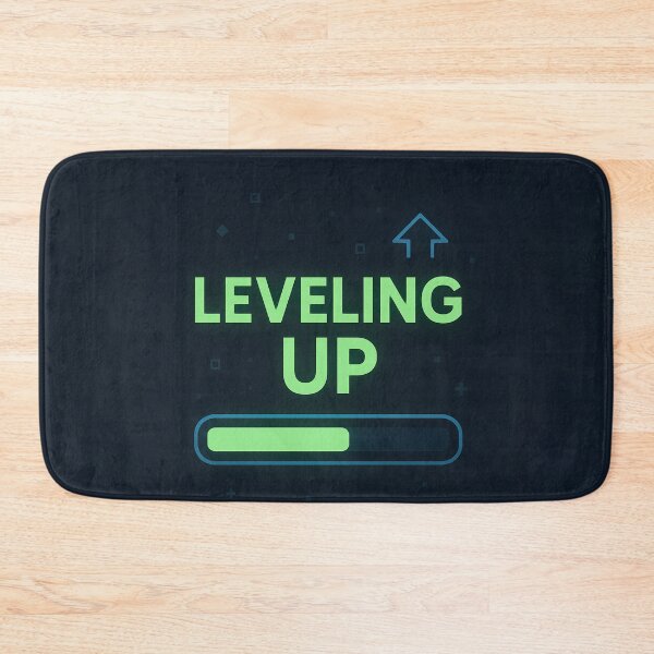 Item preview, Leveling Up – Gamer Achievement Typography Design designed and sold by PrometheusStyle.