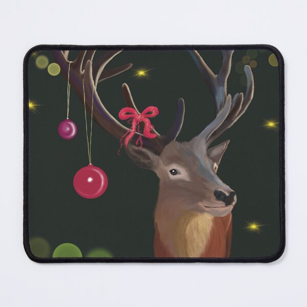 Item preview, Christmas with deer designed and sold by iska-artist.