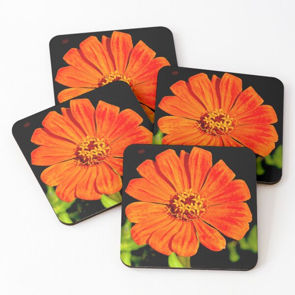 Item preview, Electric Orange Zinnia Flower designed and sold by Digital50.